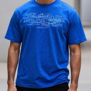 👛 (ANY 2/$15) WAVES Edmonton Oilers Short Sleeve Tee/Jersey